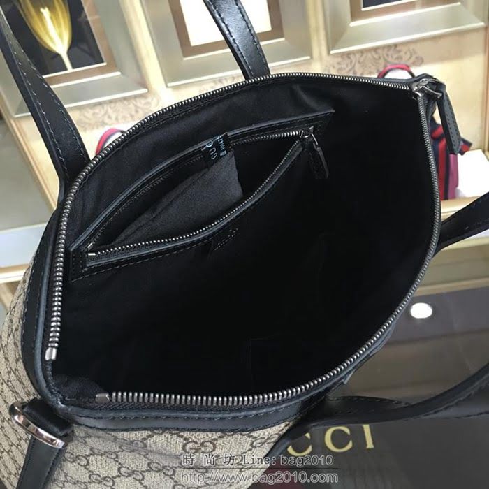 GUCCI 古馳男包 新款 368558 pvc配皮 Gucci男包 男士手提包 可肩背